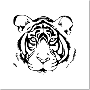 Tiger Head Posters and Art